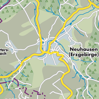 Übersichtsplan Neuhausen/Erzgebirge