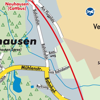 Stadtplan Neuhausen/Spree