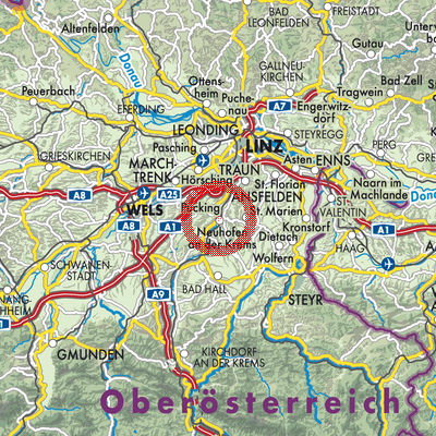 Landkarte Neuhofen an der Krems