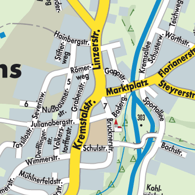 Stadtplan Neuhofen an der Krems