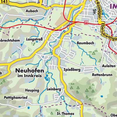 Übersichtsplan Neuhofen im Innkreis