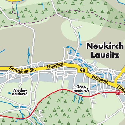 Übersichtsplan Neukirch/Lausitz
