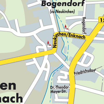 Stadtplan Neukirchen an der Enknach