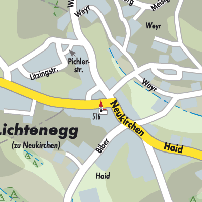 Stadtplan Neukirchen an der Vöckla