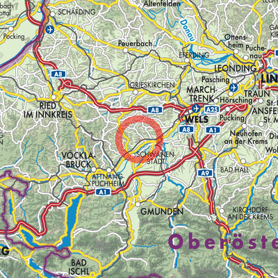 Landkarte Neukirchen bei Lambach