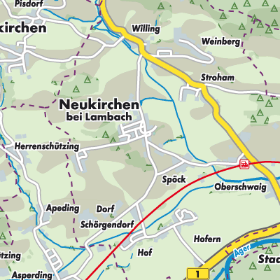 Übersichtsplan Neukirchen bei Lambach