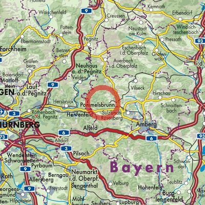 Landkarte Neukirchen bei Sulzbach-Rosenberg (VGem)