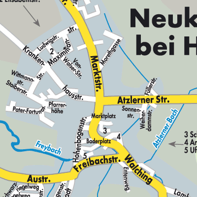 Stadtplan Neukirchen beim Heiligen Blut