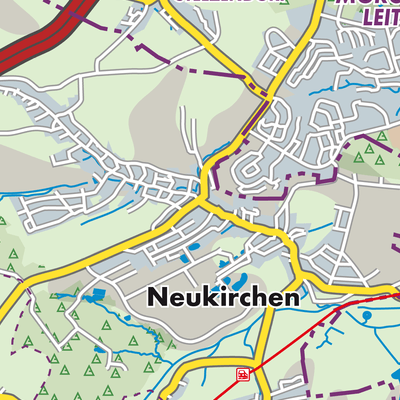 Übersichtsplan Neukirchen/Erzgebirge