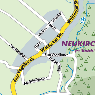 Stadtplan Neukirchen
