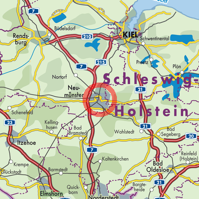Landkarte Neumünster