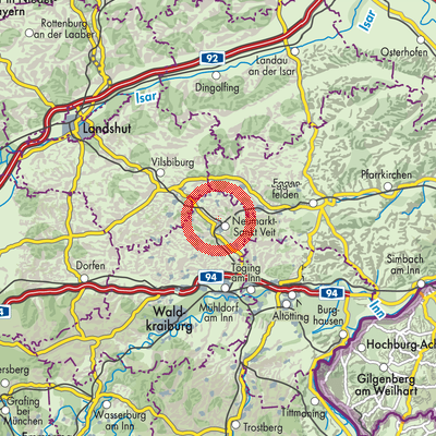 Landkarte Neumarkt-Sankt Veit (VGem)