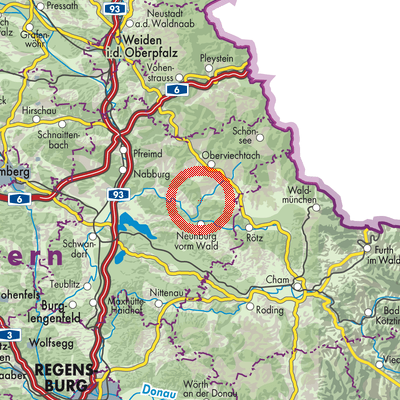 Landkarte Neunburg vorm Wald (VGem)