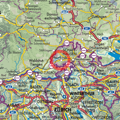 Landkarte Neunkirch