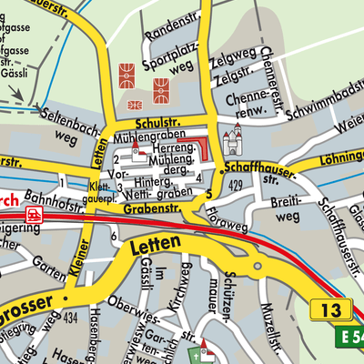 Stadtplan Neunkirch