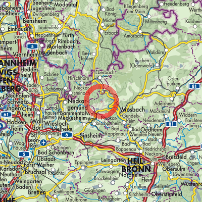 Landkarte Neunkirchen