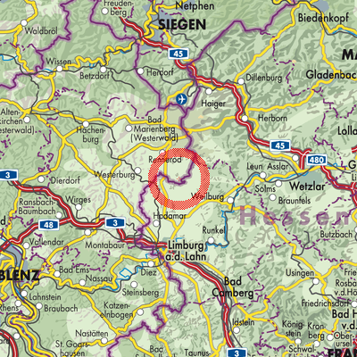 Landkarte Neunkirchen