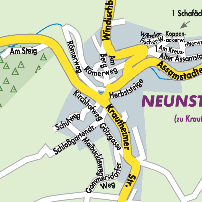 Stadtplan Neunstetten