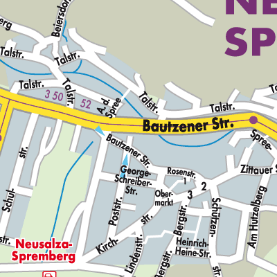 Stadtplan Neusalza-Spremberg