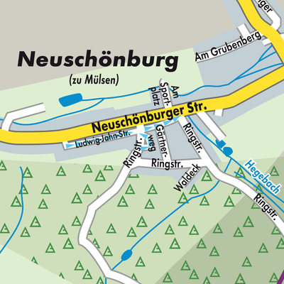 Stadtplan Neuschönburg