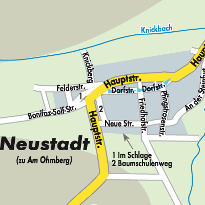Stadtplan Neustadt (Eichsfeld)