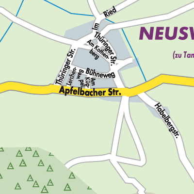 Stadtplan Neuswarts