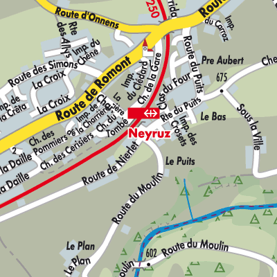 Stadtplan Neyruz (FR)