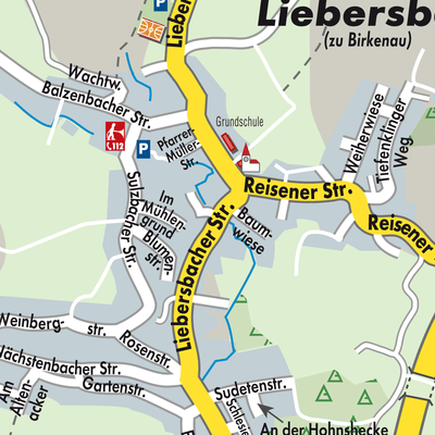 Stadtplan Nieder-Liebersbach