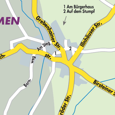 Stadtplan Nieder-Seemen
