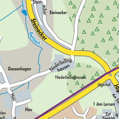 Stadtplan Niederbellinghausen