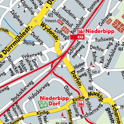 Stadtplan Niederbipp