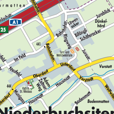 Stadtplan Niederbuchsiten
