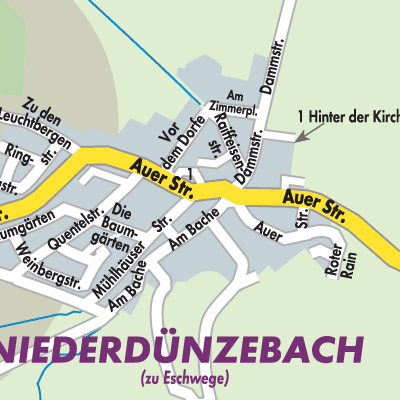Stadtplan Niederdünzebach