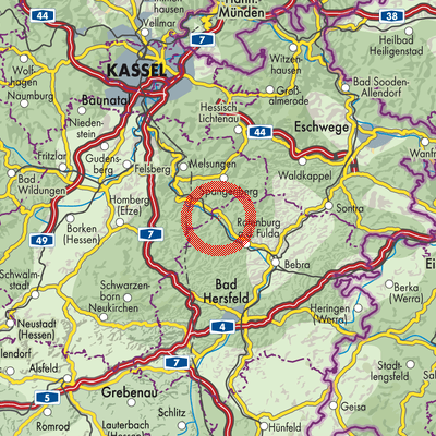 Landkarte Niederellenbach