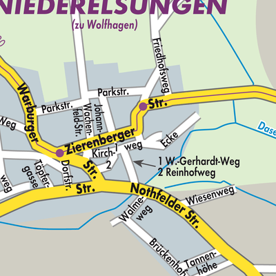 Stadtplan Niederelsungen
