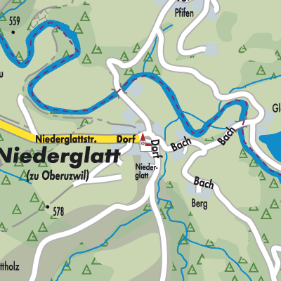 Stadtplan Niederglatt