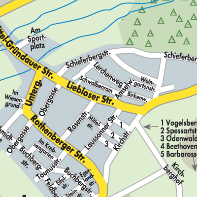 Stadtplan Niedergründau