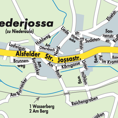Stadtplan Niederjossa