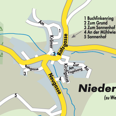 Stadtplan Niederlauken