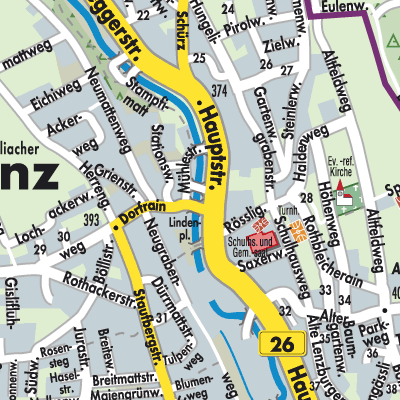 Stadtplan Niederlenz