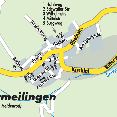 Stadtplan Niedermeilingen