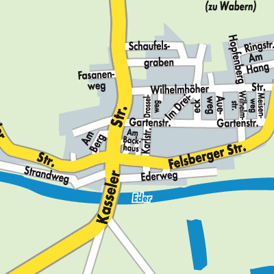 Stadtplan Niedermöllrich