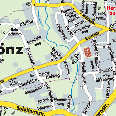 Stadtplan Niederönz