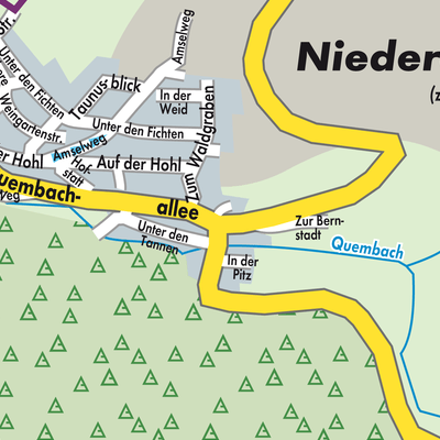 Stadtplan Niederquembach