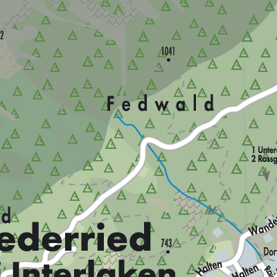 Stadtplan Niederried bei Interlaken