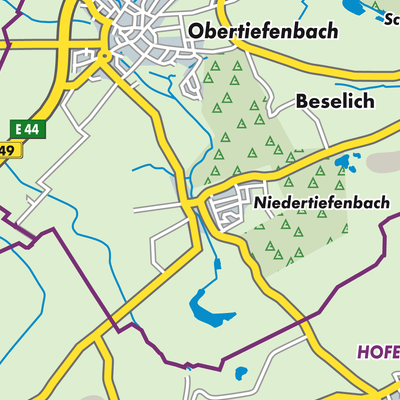 Übersichtsplan Niedertiefenbach