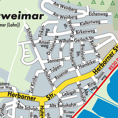Stadtplan Niederweimar