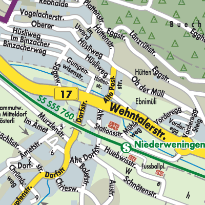Stadtplan Niederweningen