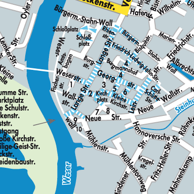 Stadtplan Nienburg/Weser