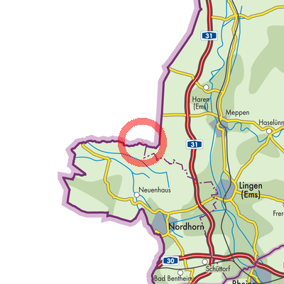 Landkarte Nieuw-Schoonebeek
